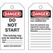 Danger Tag 5-3/4 x 3 In Cardstock PK25