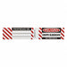 Padlock Label 3/4 inx4 1/2 in Vinyl PK6