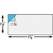Blank Tag Alum 1 1/8in H 3 1/2in W PK25