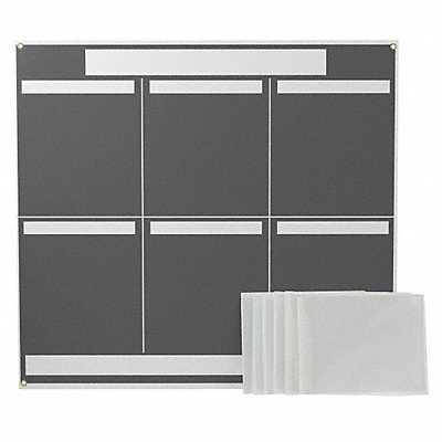 LEAN METRIC BOARD 37.25INX34.25IN GREY