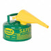 Type I Safety Can 1 gal Green 8 H