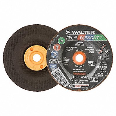 Flex Grinding Wheel 4-1/2x5/8-11 60 Gr