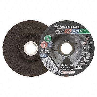 Flex Grinding Wheel 4-1/2 x 7/8 36 Gr