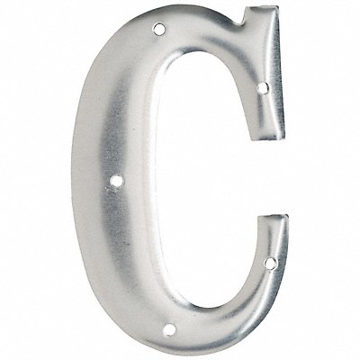 Letter Aluminum Roman 3 in H C PK10