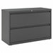 Lateral File Cabinet Charcoal 28 in H