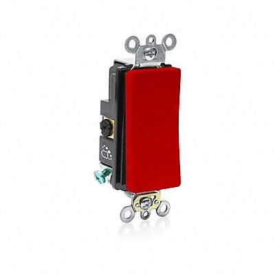 Wall Switch Red 3-Way 2 hp