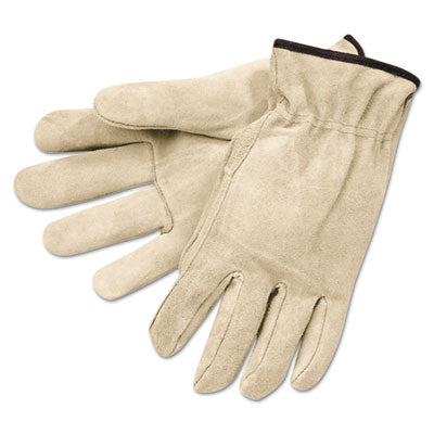 GLOVES,SPLT LEA CREAM