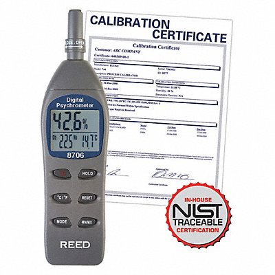 Psychrometer Digital Nist Cert