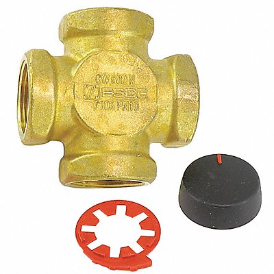 Valve 1-1/4 4-Way Brass 18.7 cv