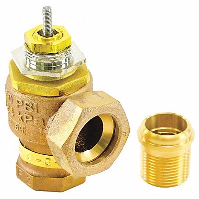 Valve 1 Union Angle 16 gpm Stem-Up Open