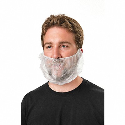 Beard Cover Head Strap White PK1000