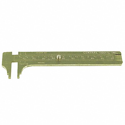 Brass Slide Rule Caliper 5 