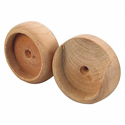 Closet Pole Sockets Wood PK10