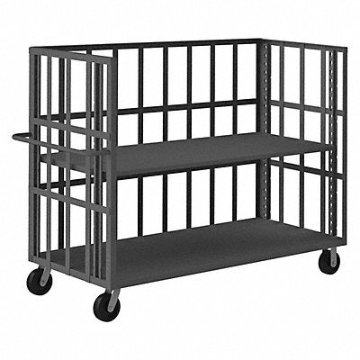 Slat Cart 3000 lb 2 Shelf 72 in L