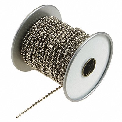 Beaded Chain Spool 100 ft L Steel