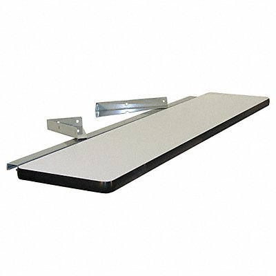 Cantilever Shelf 60 W x 12 D x 2 H Gray