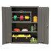 Storage Cabinet 48 x36 x18 Gray 2Shlv