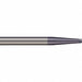 Ball End Mill Single End 0.0100 Carbide
