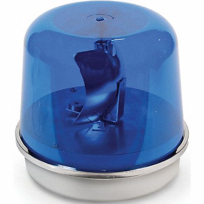 Rotating Warning Light Halogen Blue