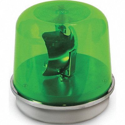 Rotating Warning Light Halogen Green