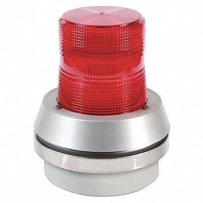 Horn Strobe Red Cast Aluminum 120VAC