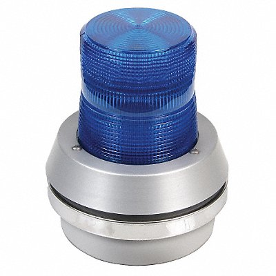 Horn Strobe Blue Cast Aluminum 120VAC