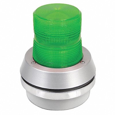 Horn Strobe Green Cast Aluminum 120VAC