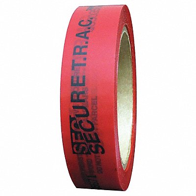 Tamper Evident Tape Red 1 In x 180 Ft