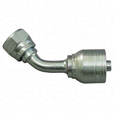 Crimp Fitting 45 Deg 1/4 ID M14-1.5 F