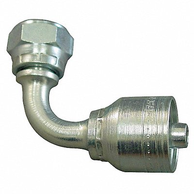 Crimp Fitting 90 Deg 1/2 ID M24-1.5 F