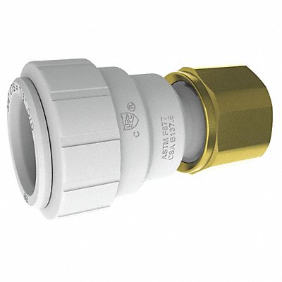 Connector 3/4 CTS x 3/4 NPT White