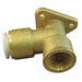 90 Drop Ear Elbow 1/2 NPT Brass Wht