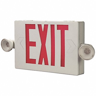 Exit Sign w/Emergency Lights 2.3W Red