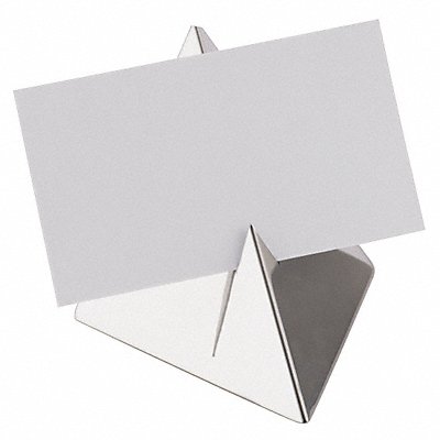 Menu Holder 3 in W Silver PK12