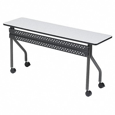 Mobile Table Rectangle Gray 60 W