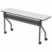 Mobile Table Rectangle Gray 72 W