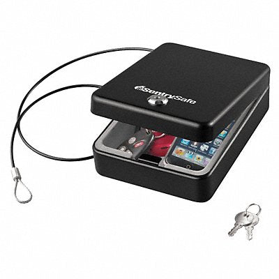 Portable Safe 0.05 cu ft Black