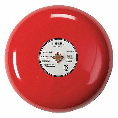 Fire Bell Red 8 In.