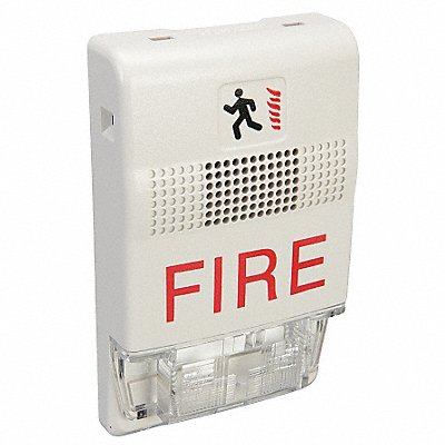 Chime Strobe Marked Fire White