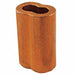 Wire Rope Oval Sleeve 5/16 In 122 Copper