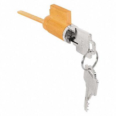 Door Lock Cylinder Brass 7-7/16 H