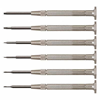 Steel Handle Slot ScrewDriver Set 6 Pc