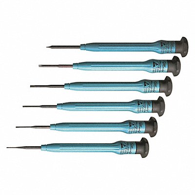 Fixed ESD Slot Screwdriver Set 6 Pc