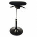 Sit Stand Office Task Round Black 24 H