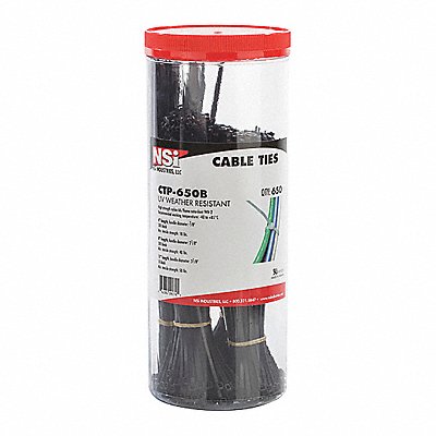 Cable Tie Canister Black PK100