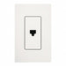 Telephone Jack Single White
