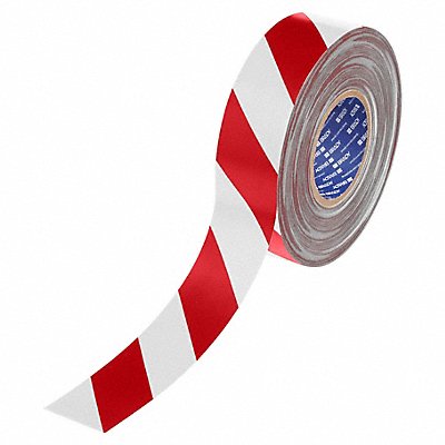 2 X 100 B543 THICK RED/WHT FLOOR TAPE