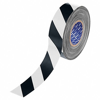 2 X 100 B543 THICK BLK/WHT FLOOR TAPE