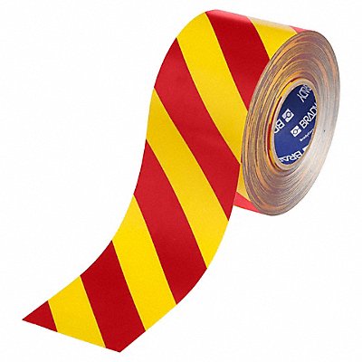 4 X 100 B543 THICK RED/YLW FLOOR TAPE