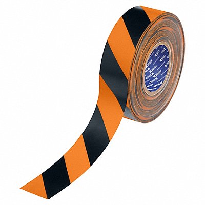 2 X 100 B543 THICK BLK/ORG FLOOR TAPE